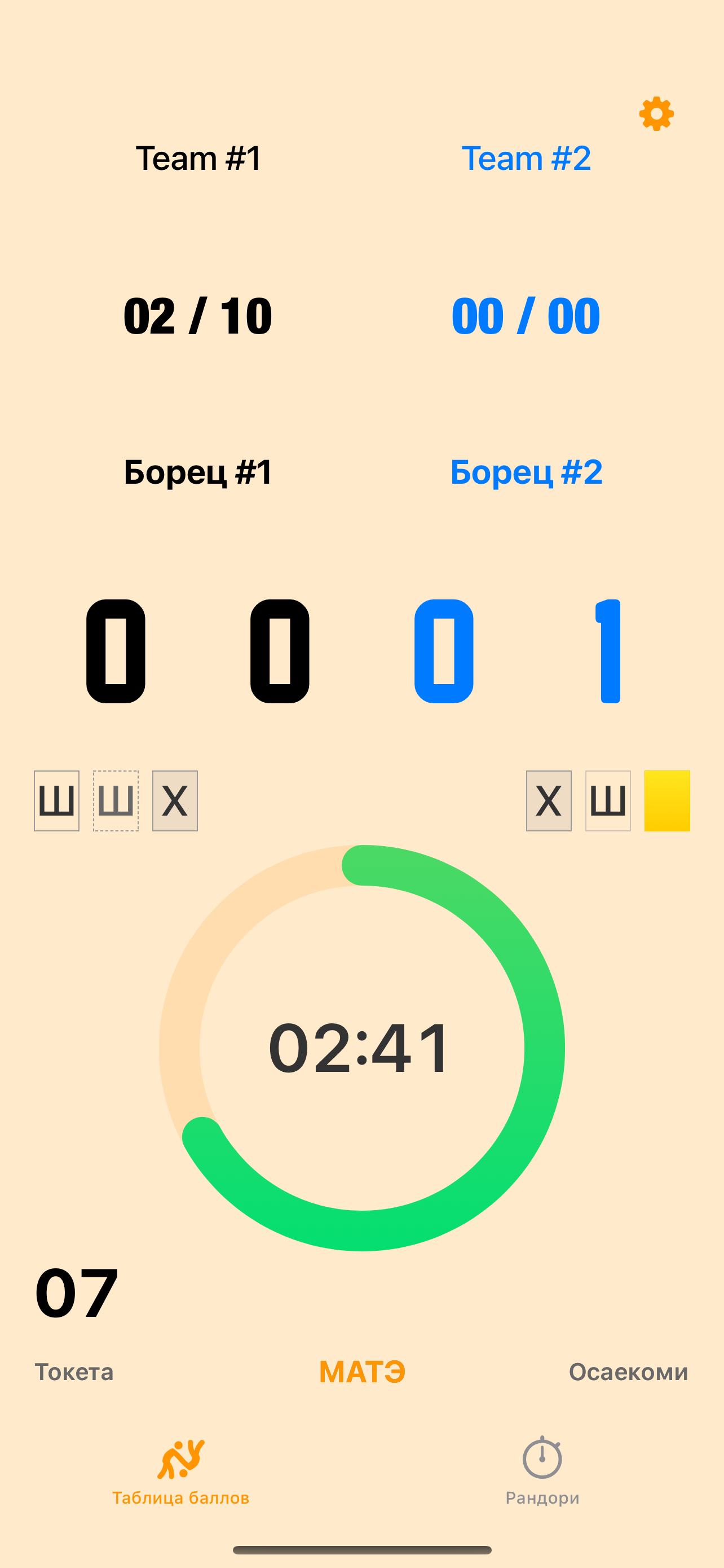 Дзюдо  Shiai