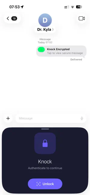 Knock Messaging screenshot 4
