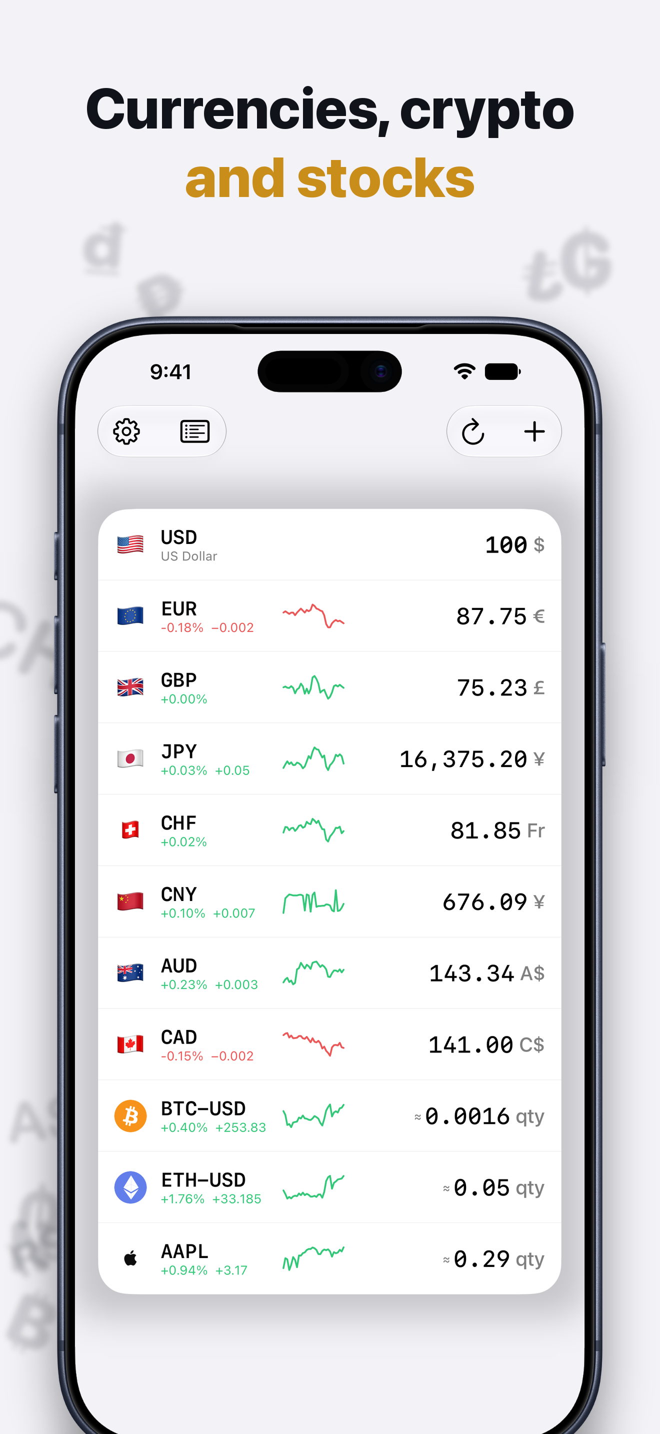 Currency Widget & Converter screenshot 2