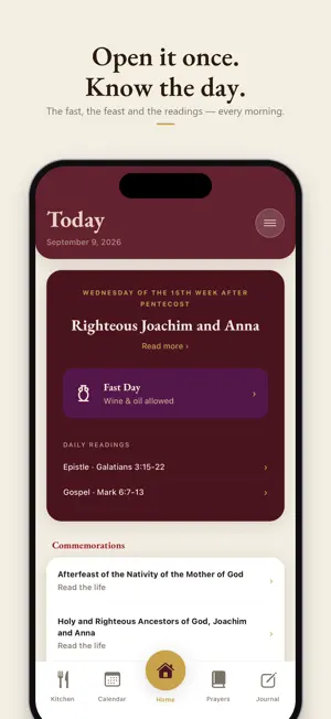 Lampada — Orthodox Calendar screenshot 1