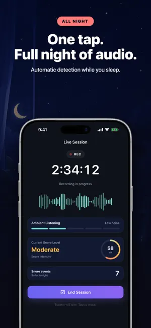 SnoreCast — Snore Recorder screenshot 2