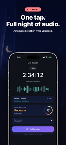 SnoreCast — Snore Recorder Screenshot 2 of 10