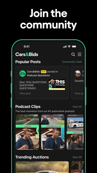 Cars & Bids Auctions iPhone screenshot 5 - Shopping app