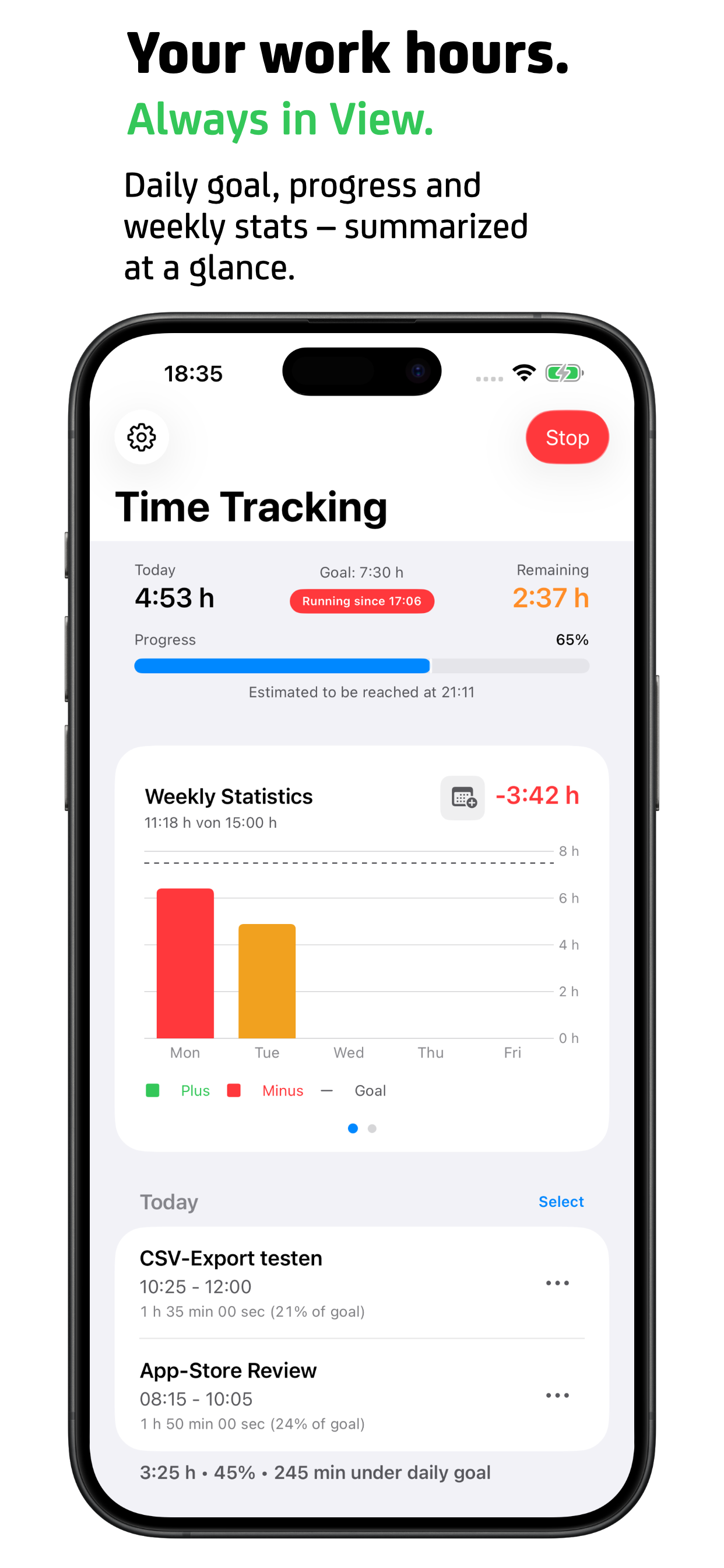 Flugs – Time Tracker