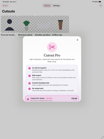 Cutout - Subject Cutout iPad screenshot