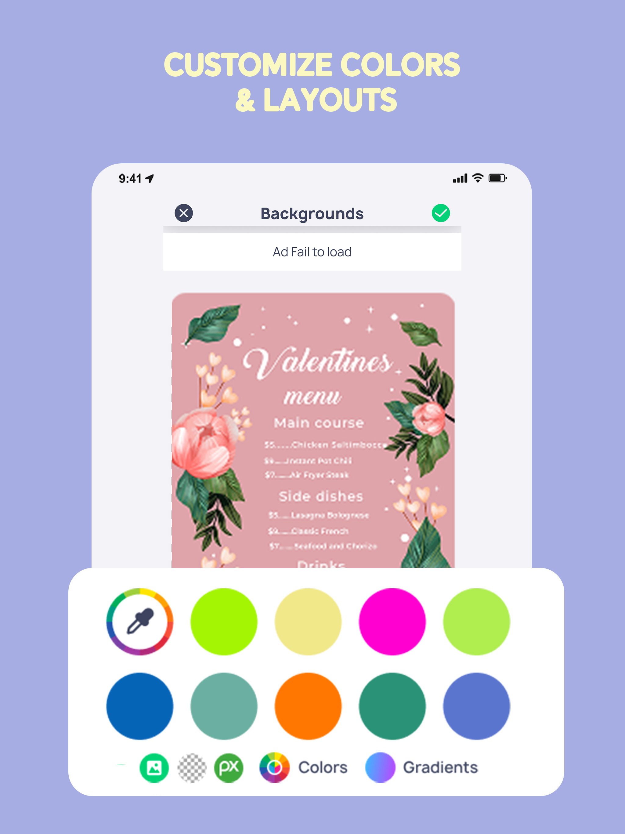 Menu Maker: Design Creator