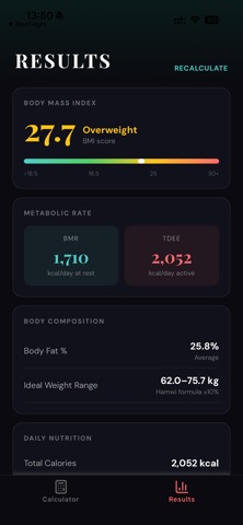 BodyMetricsBuddy Screenshot 2 of 3