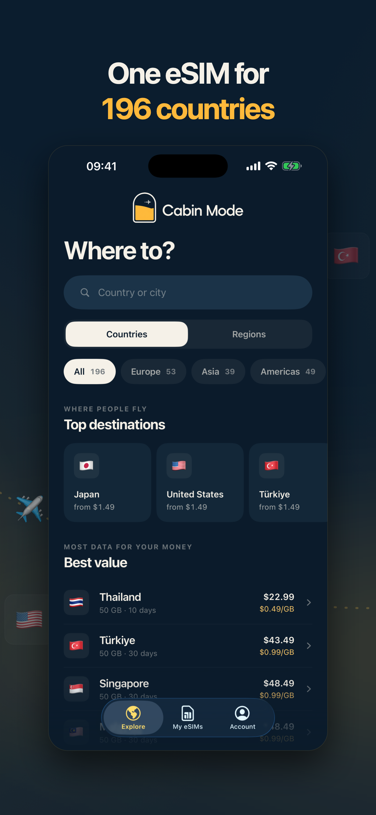 Cabin Mode: eSIM Travel Data screenshot 2