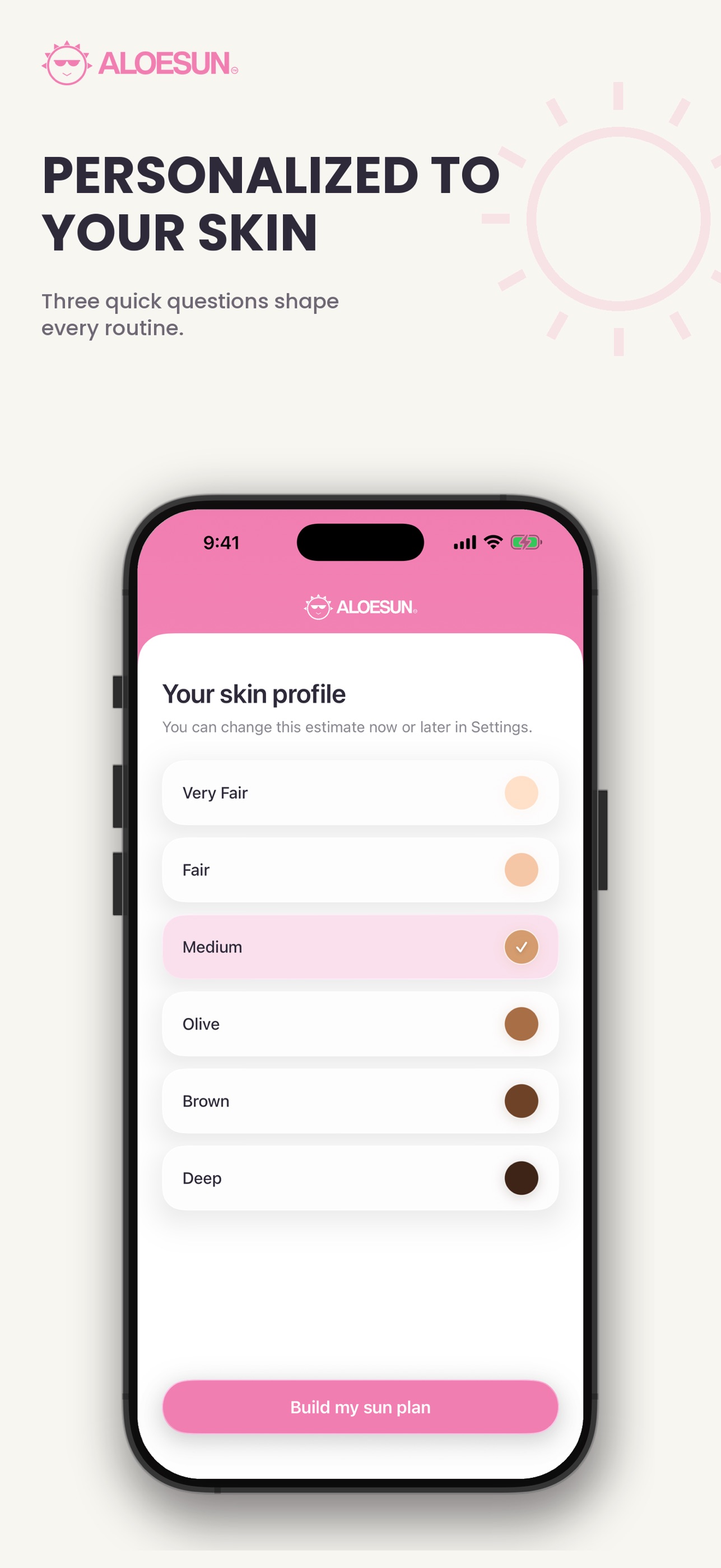 Screenshot 2 of ALOESUN: Tan Tracker For Women
