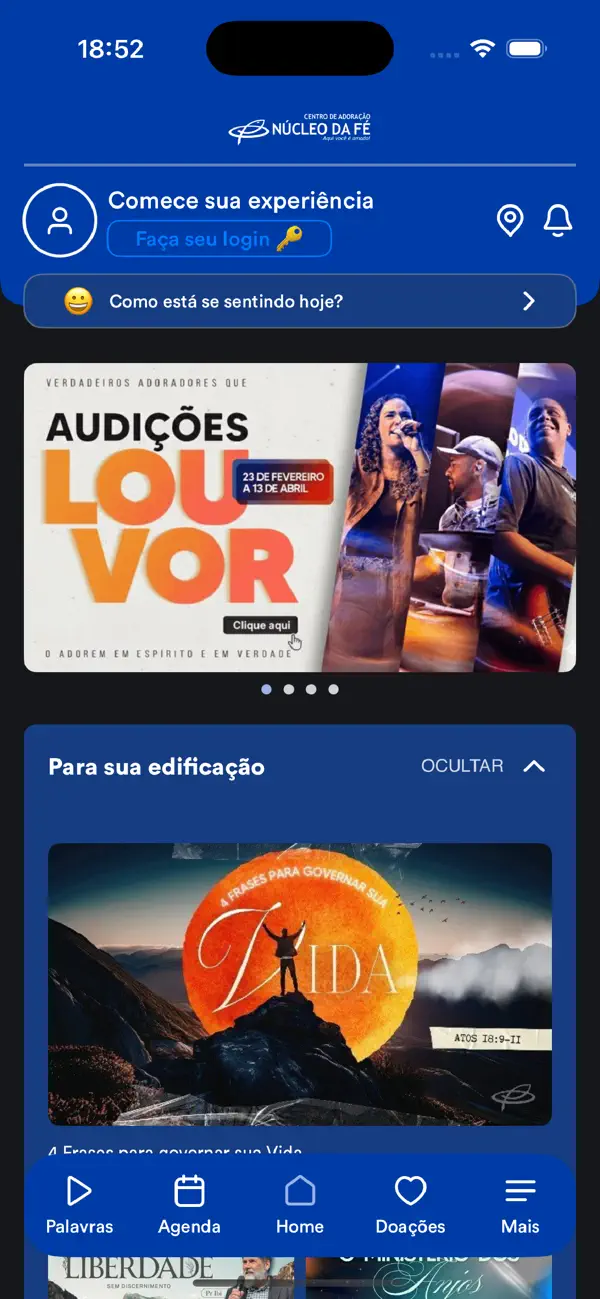 Screenshot #1 pour Núcleo da Fé