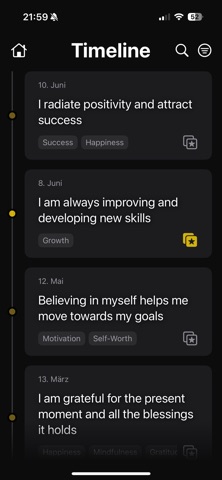AURA: Your daily affirmations screenshot