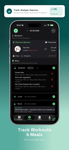 Fiytt: Workouts, Calories, Gym Screenshot 2 of 8