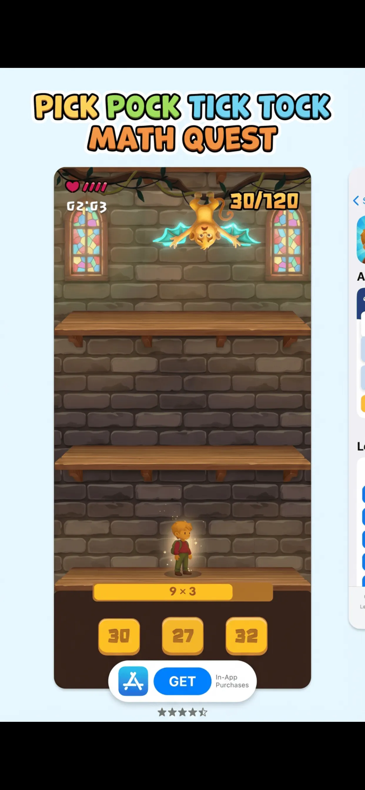 #7. Pick Pock Tick Tock Math Quest (iOS) Von: Michael Clarke