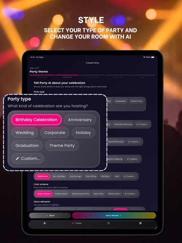 AI Party Room Makeover iPad screenshot