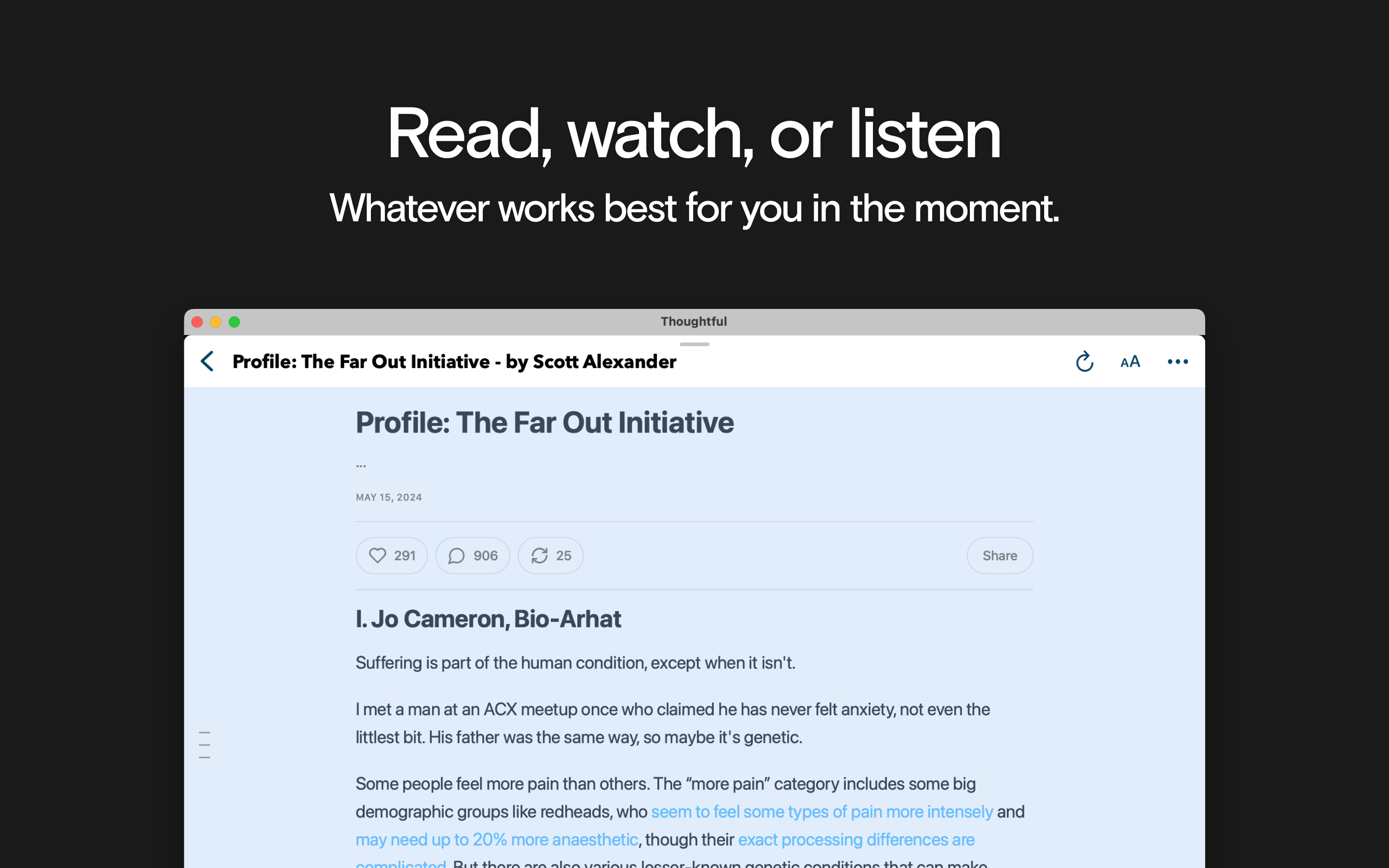 Thoughtful: Design Your Feeds