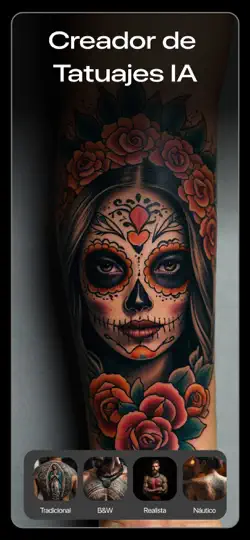 Captura de pantalla de Tattoo AI: Diseños De Tatuajes en iPhone 4