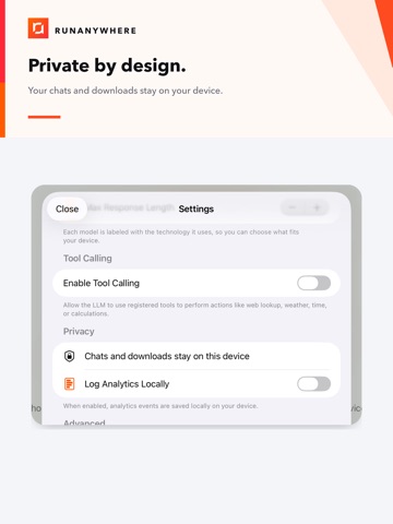 RunAnywhere iPad screenshot
