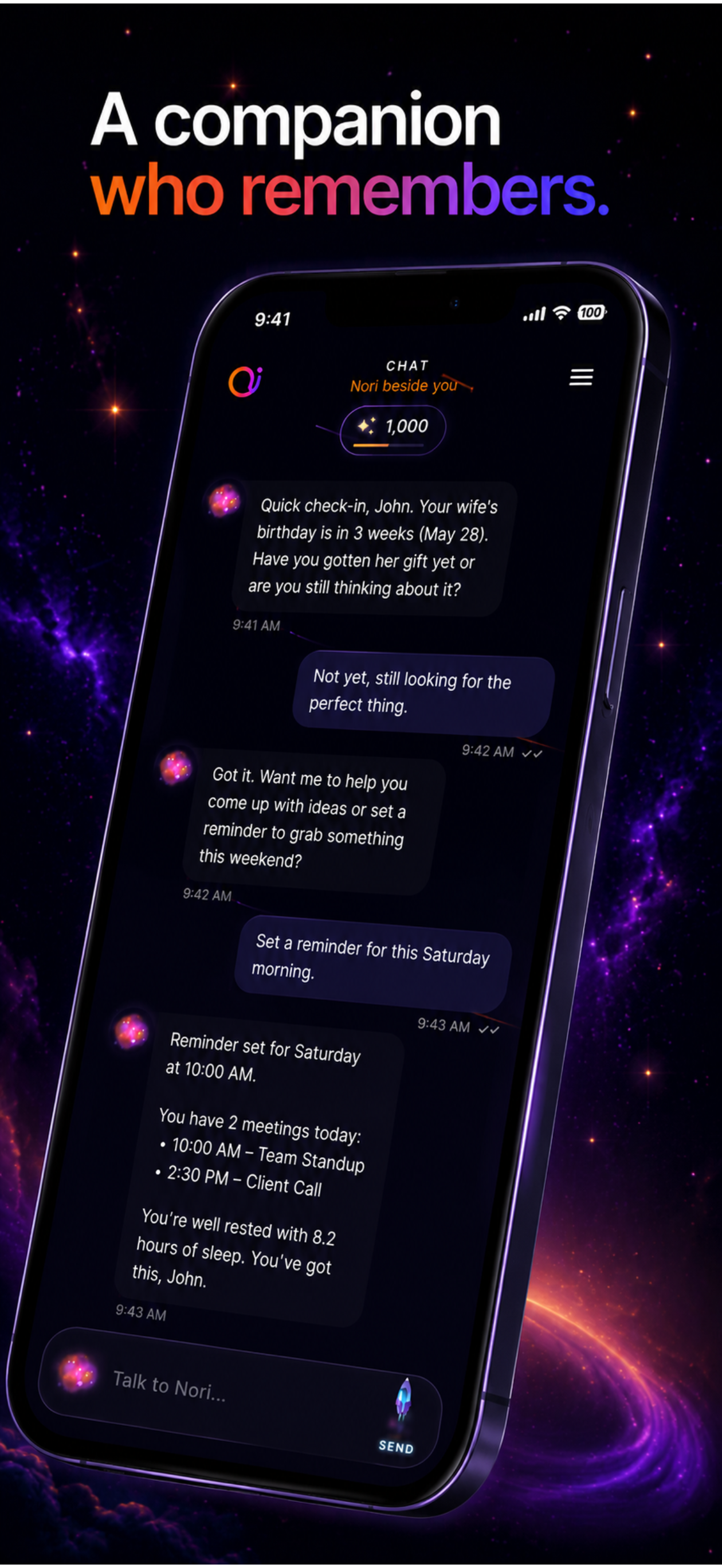 Nori: AI Companion screenshot 4