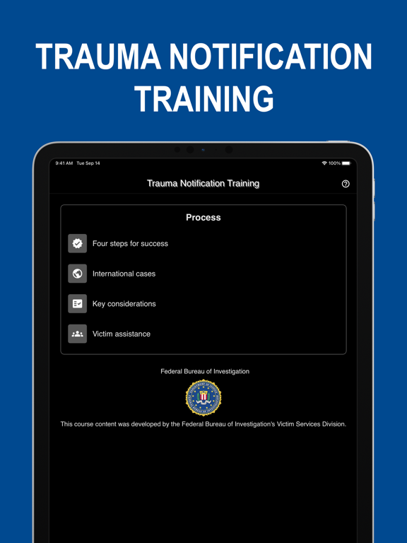 Trauma Notification Training