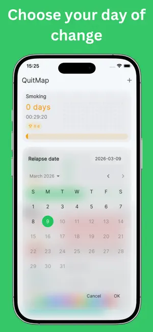 Habit Tracker for quitting screenshot 3