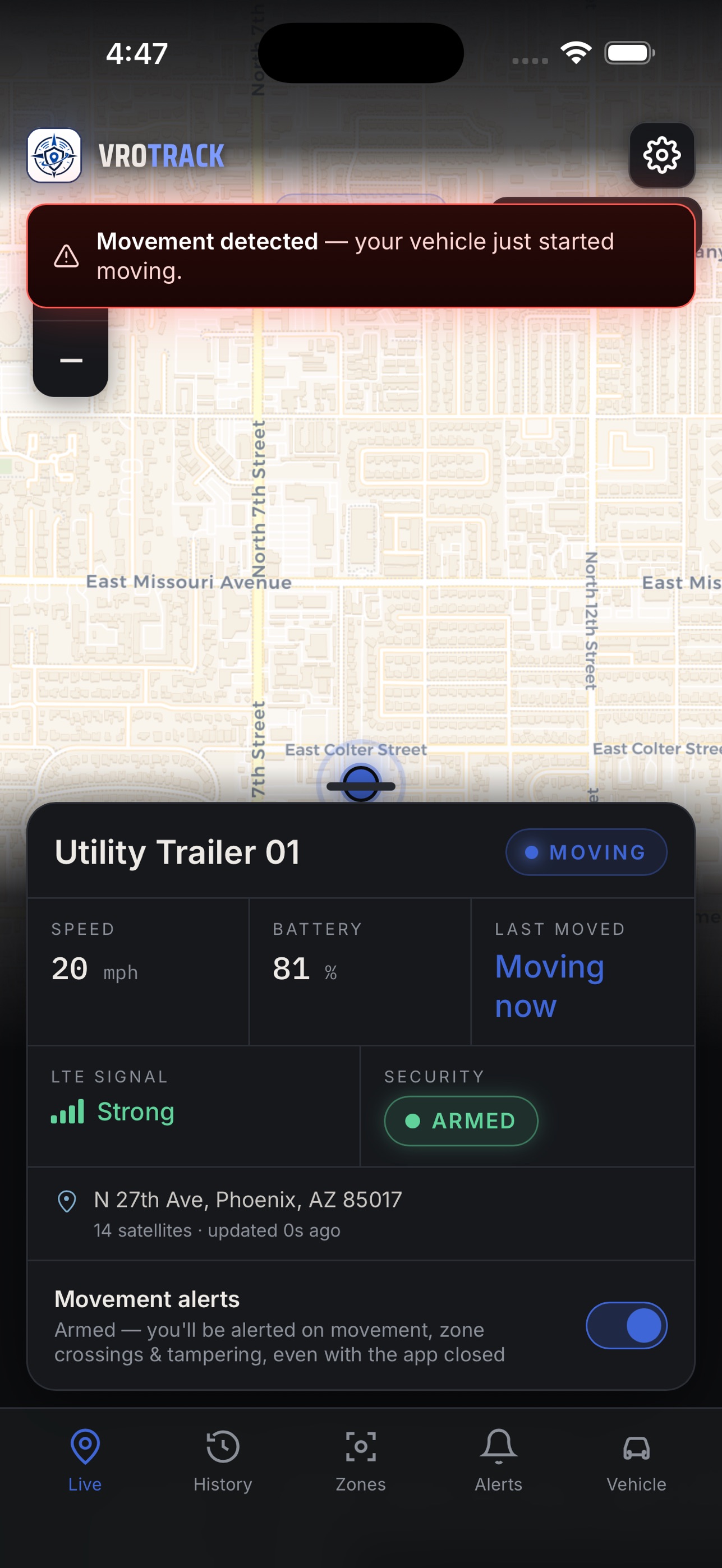 Screenshot 2 of VROTRACK GPS Tracker