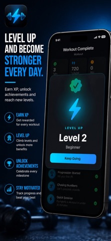 RepVolt: Gym Workout Tracker iPhone screenshot