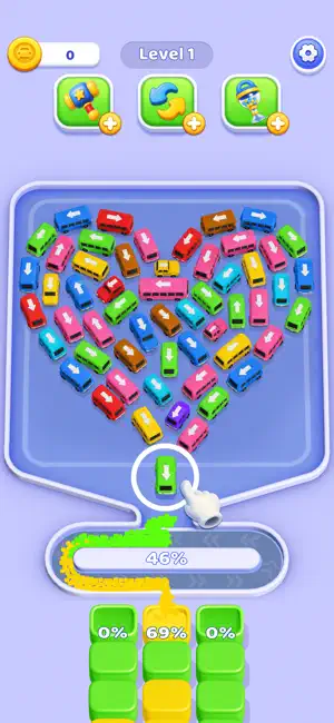 Sand Car Crush - Color Bus Jam screenshot 1