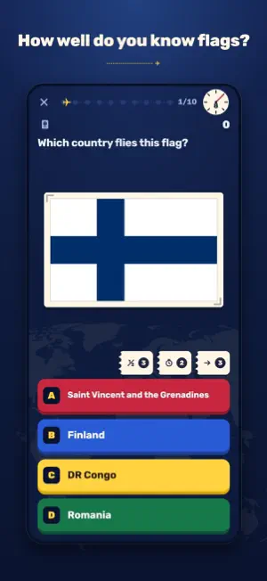 GeoRace: Flag & Geography Quiz screenshot 1