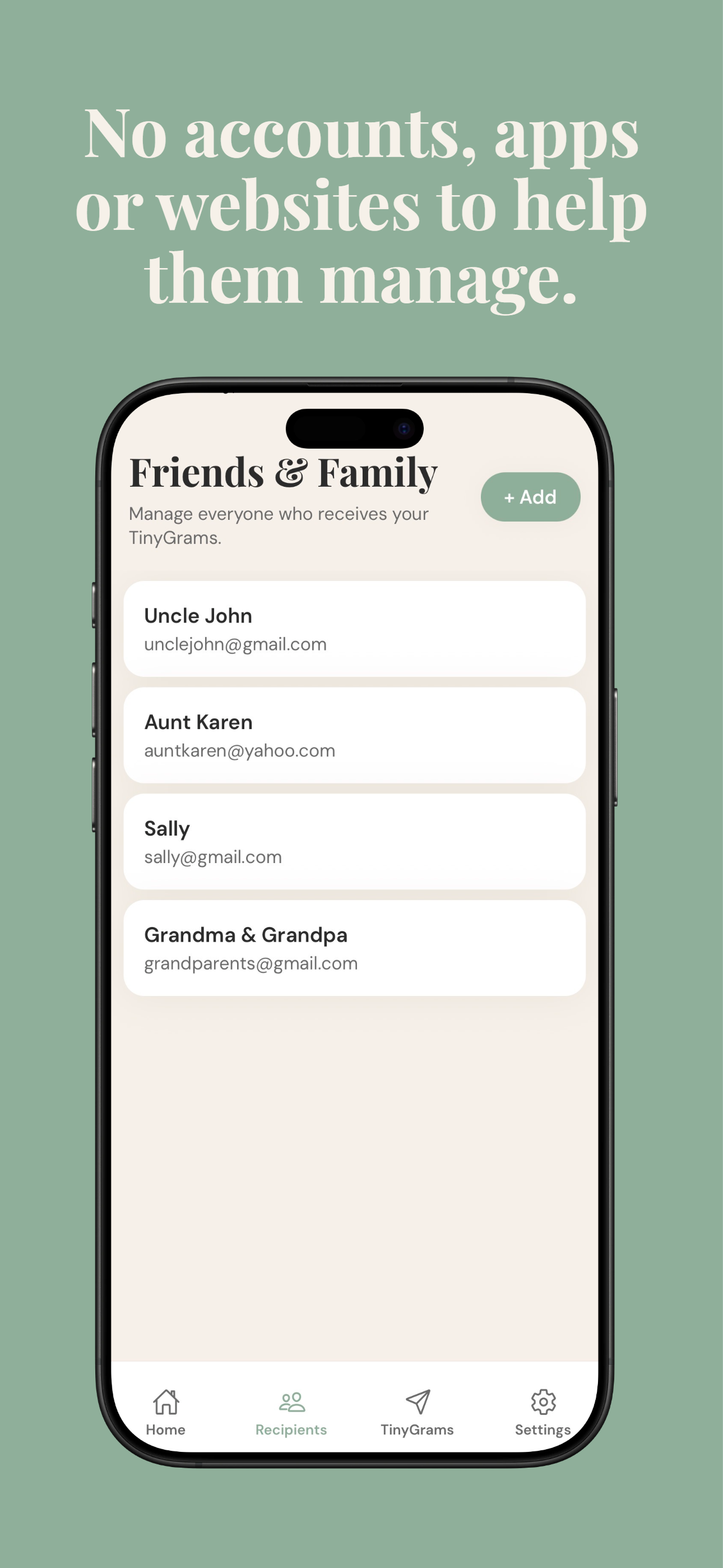 TinyGram - Family Updates
