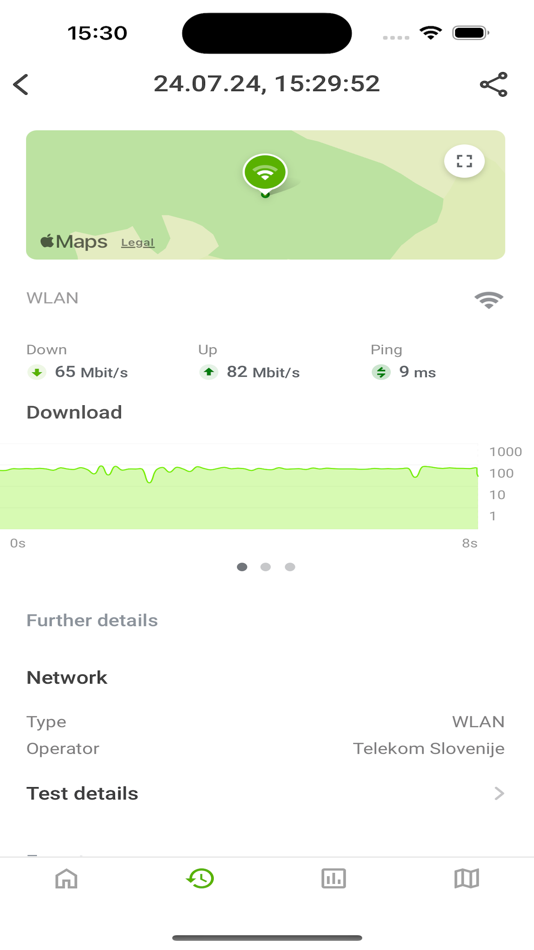 #2. AKOS Test Net (iOS) 来自: Agencija za komunikacijska omrežja in storitve Republike Slovenije