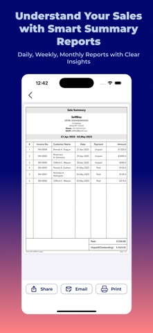 SelfBizz: Invoices & Reports © screenshot