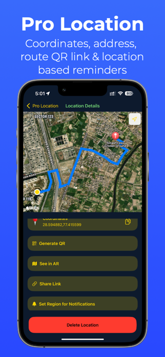 GPS Coordinates Pro (Lat/Long) Screenshot 1 of 7