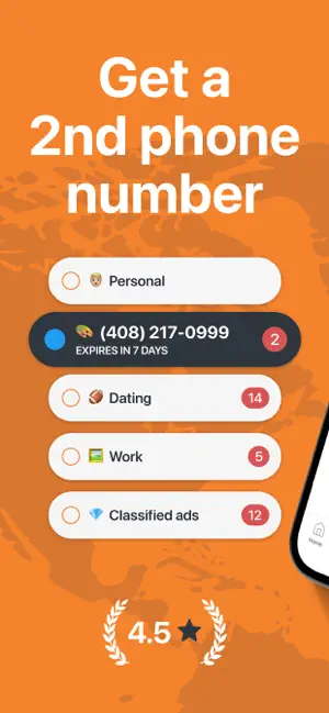 Phoner: Second Phone Number screenshot 1