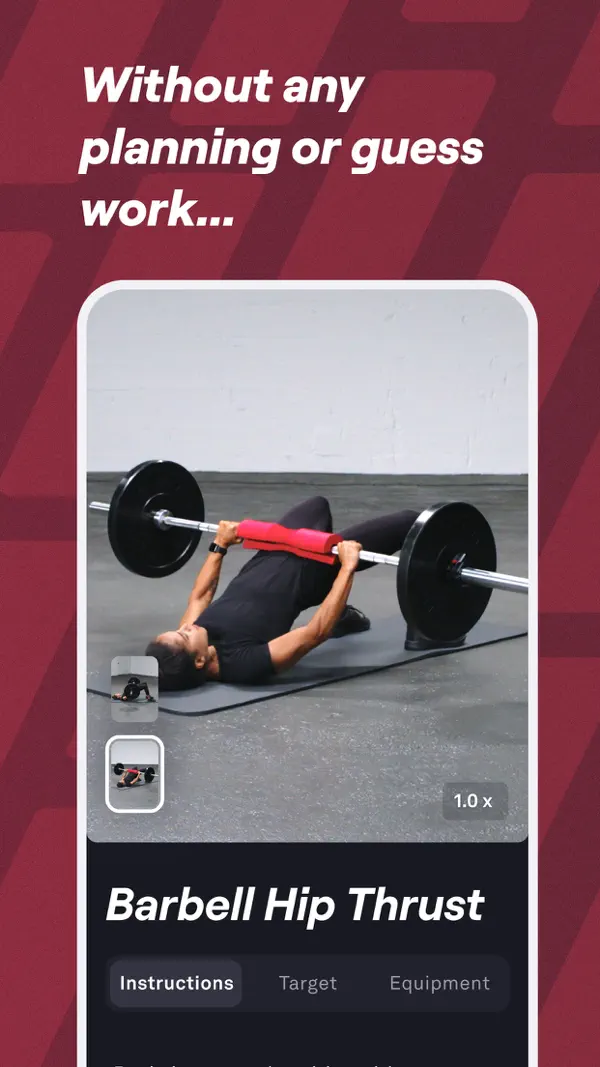 Fitbod Workout & Fitness Plans iPhone App Screenshot 8 – Gesundheit & Fitness