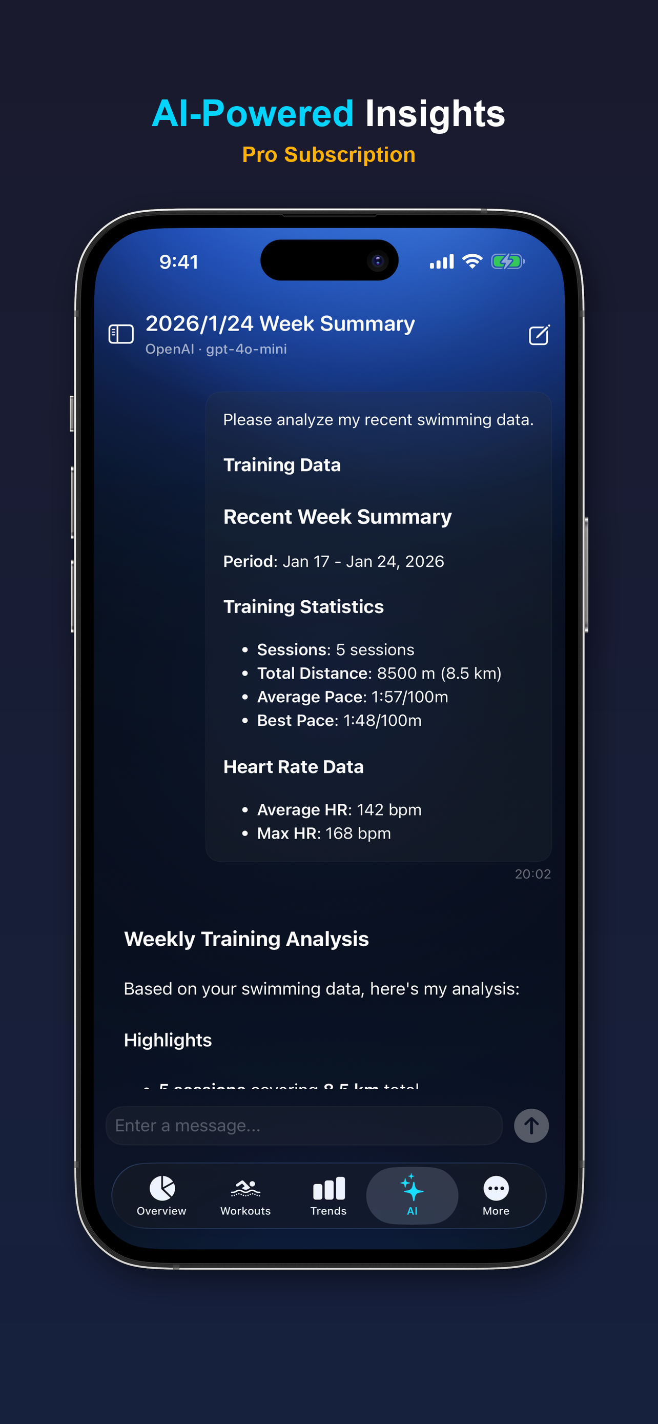 DeepSwim: Swimming Tracker