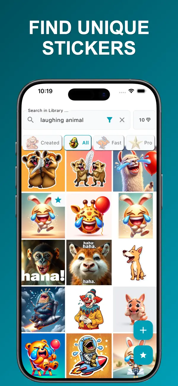 Screenshot #1 pour Sticker AI: Generate Anything