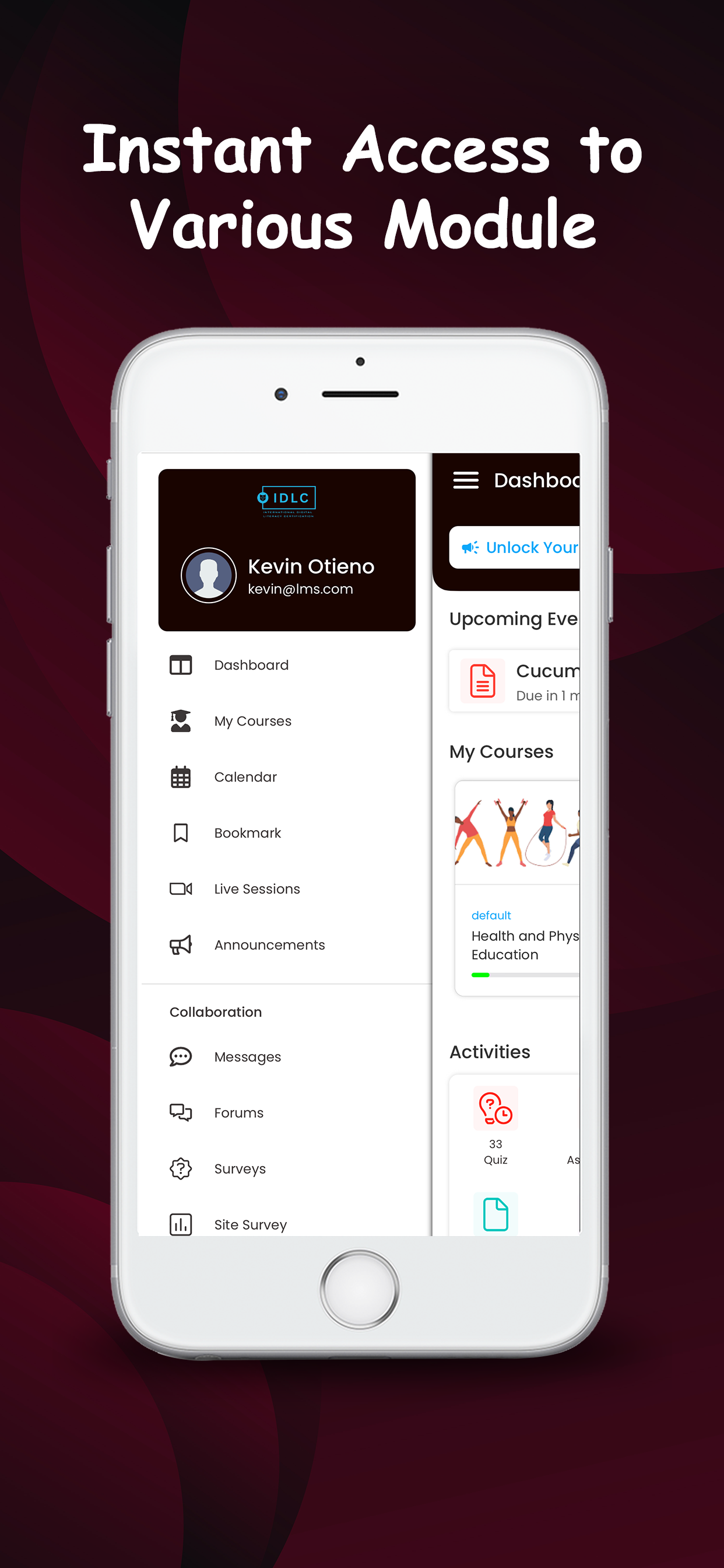 IDLC LMS screenshot 3