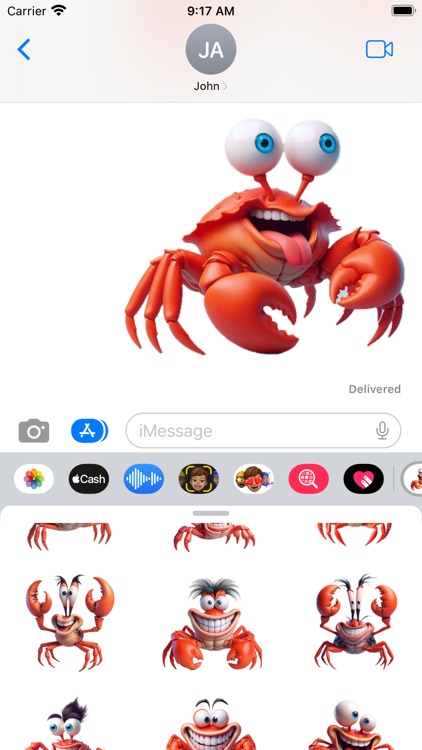 Crazy Crab Stickers screenshot-5