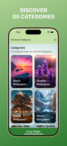 Nature Wallpapers HD Offline iPhone screenshot