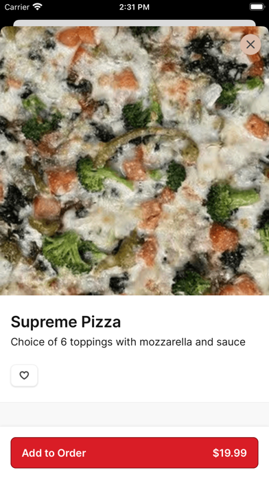 Familia Pizza iPhone screenshot 3 - Food & Drink app