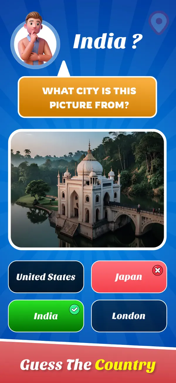 Screenshot #2 pour GeoFind - Place Guesser Game
