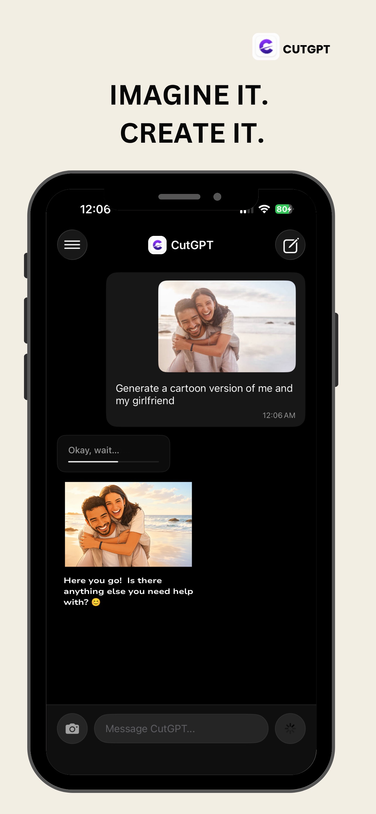 Screenshot 4 of cutGPT - get your cut from AI