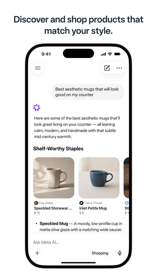 #2. Meta AI - Assistant & Glasses (iOS) Ved: Meta Platforms, Inc.