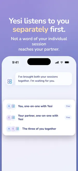 Yesi: AI Relationship Advice screenshot 3