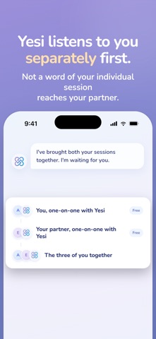 Yesi: AI Relationship Advice Screenshot 3 of 9