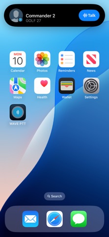 WAVE Tactical PTT iPhone screenshot