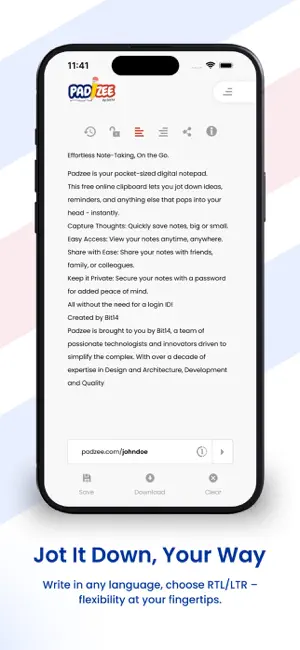 Padzee - Online Clipboard screenshot 4