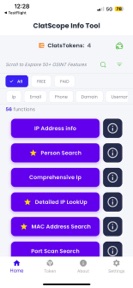 ClatScope (OSINT) screenshot