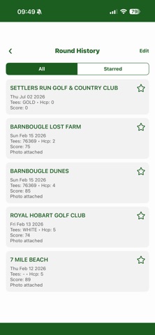 Eagle Eye Golf Journal screenshot