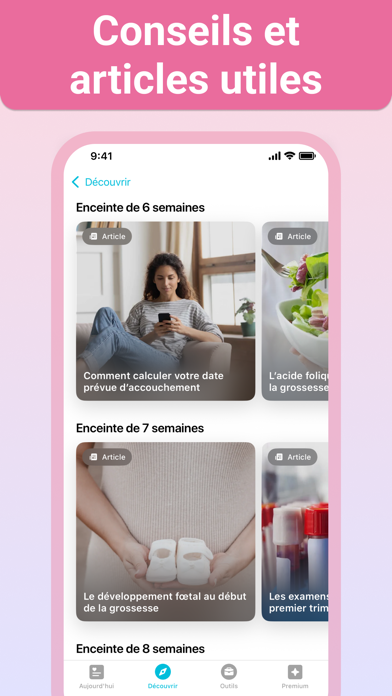 Screenshot #3 pour Grossesse + | Appli de Suivi